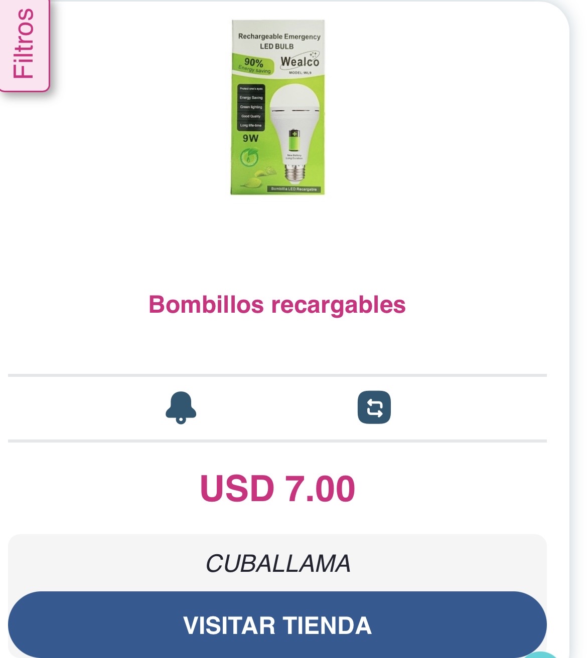 Captura de pantalla tomada de CUBALLAMA