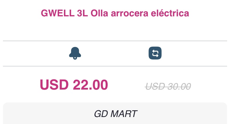 Captura de pantalla hecha de GD Mart.