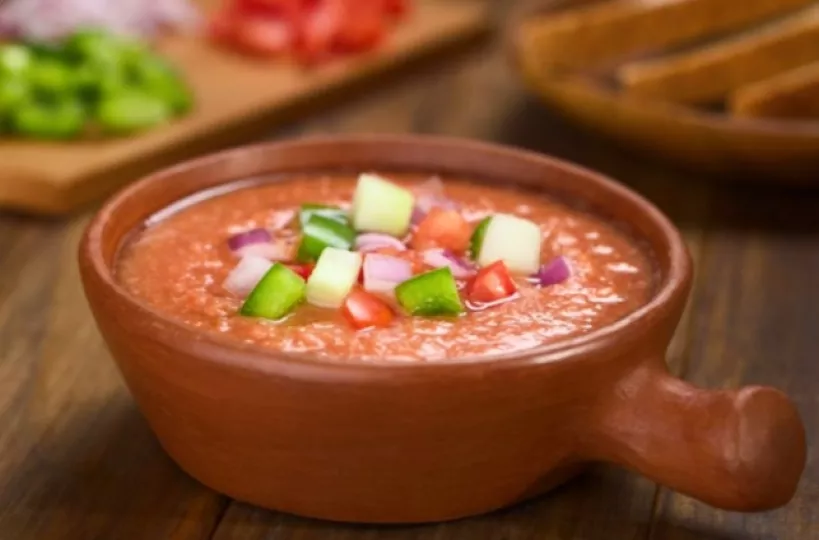 Gazpacho típico andaluz