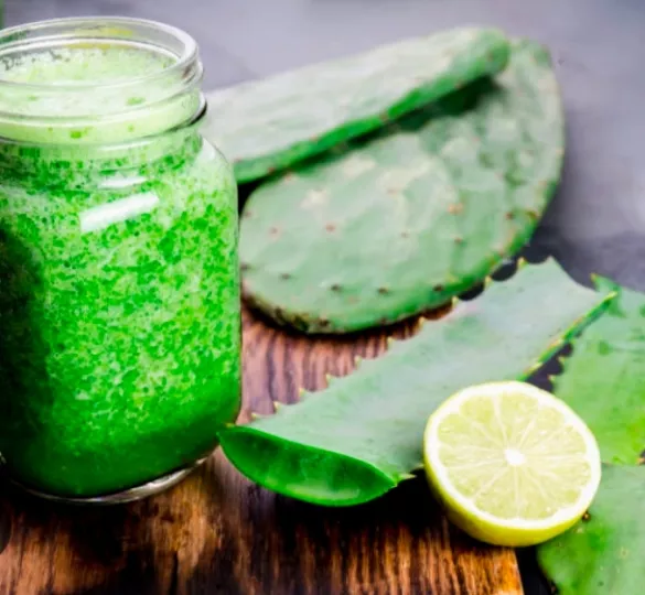 Jugo verde con sábila 