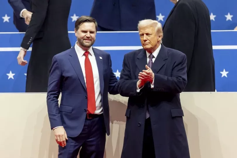 Donald Trump junto al vicepresidente, JD Vance (Foto de Archivo).