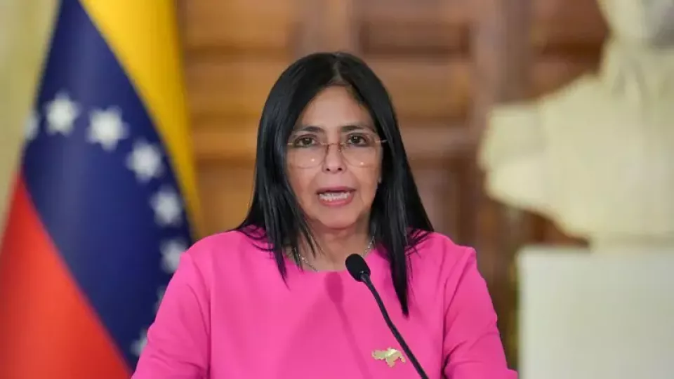 Delcy Rodríguez. Goto: Juan Barreto/AFP