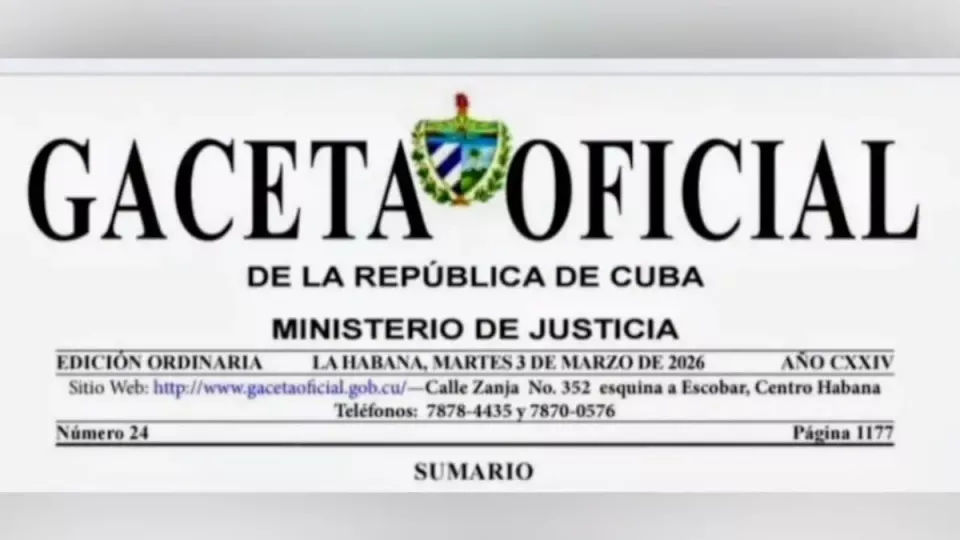 Gaceta Oficial de la República de Cuba publicada el 3 de marzo de 2026.