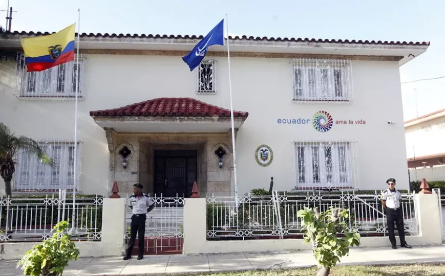 Sede de la Embajada de Ecuador en La Habana.