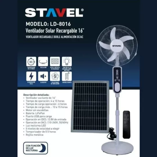 Los ventiladores de pedestal recargables con paneles solares  una excelente alternativa a los ventiladores tradicionales.