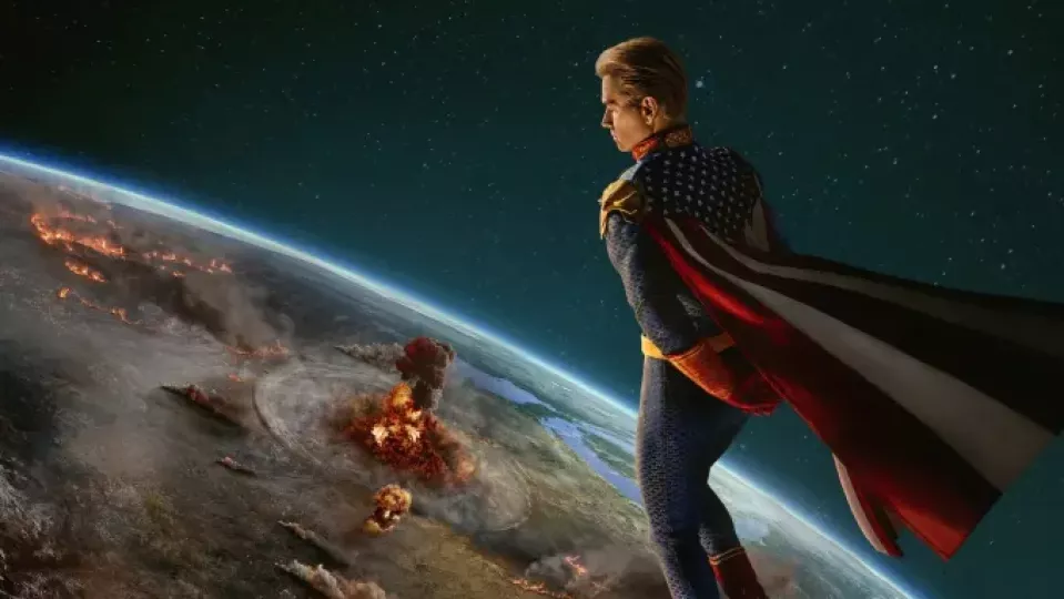 Homelander (Antony Starr) en la temporada 5 de "The Boys". 