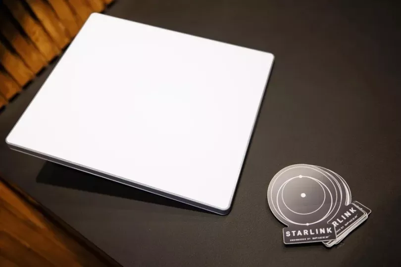 Fotografía de archivo de un módem de Starlink.