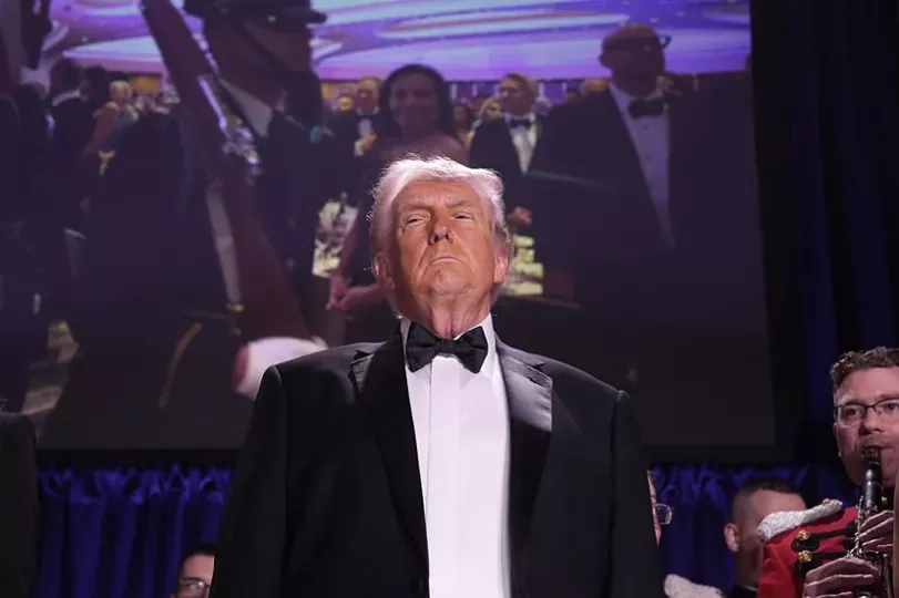 Trump, al inicio de la cena de corresponsales