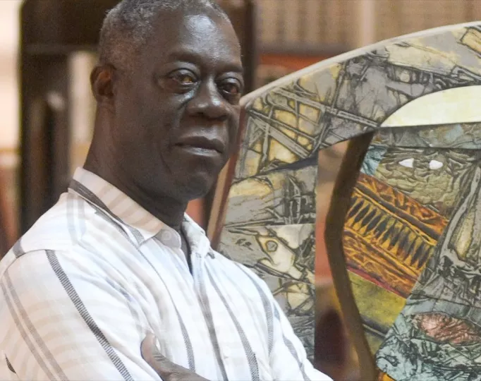 Retrato del reconocido artista plástico cubano Eduardo Roca Salazar, conocido como Choco.