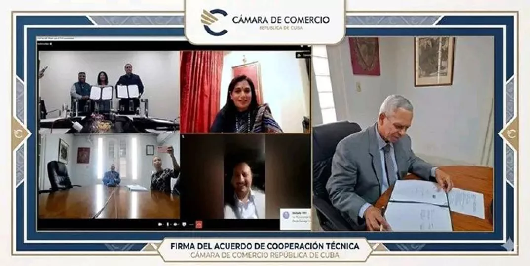Representantes de Cuba e India participan en videoconferencia sobre producción de alimentos.