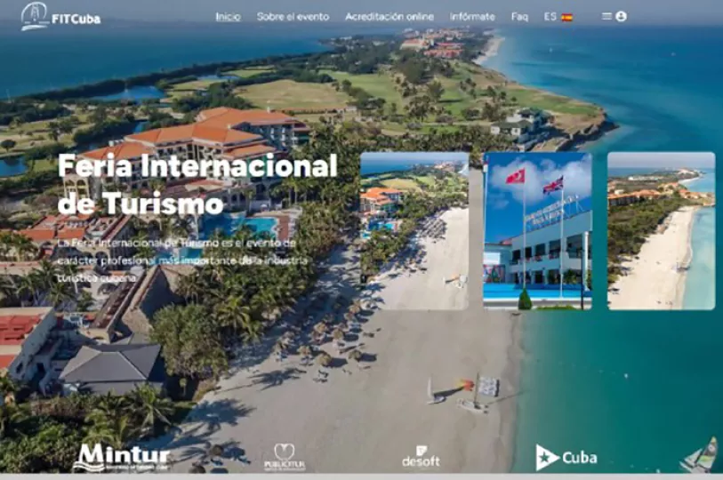 Imagen promocional de la Feria Internacional de Turismo de Cuba (FitCuba) en su edición virtual.