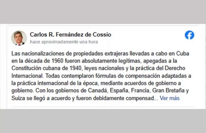 Carlos Rafael Fernández de Cossío, viceministro de Relaciones Exteriores de Cuba.
