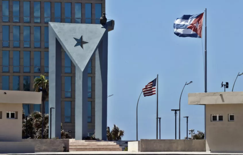 Sede de la Embajada de Estados Unidos en La Habana.