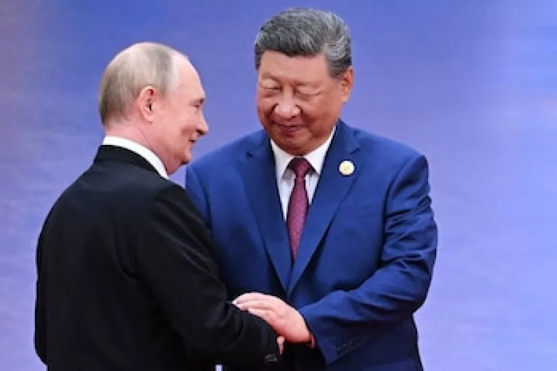 Vladimir Putin y Xi Jinping en una reunión bilateral.