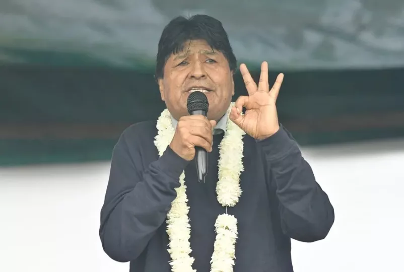 Imagen del expresidente boliviano Evo Morales.