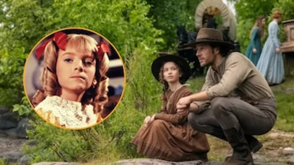 Alison Arngrim caracterizada como su nuevo personaje en la serie de Netflix.