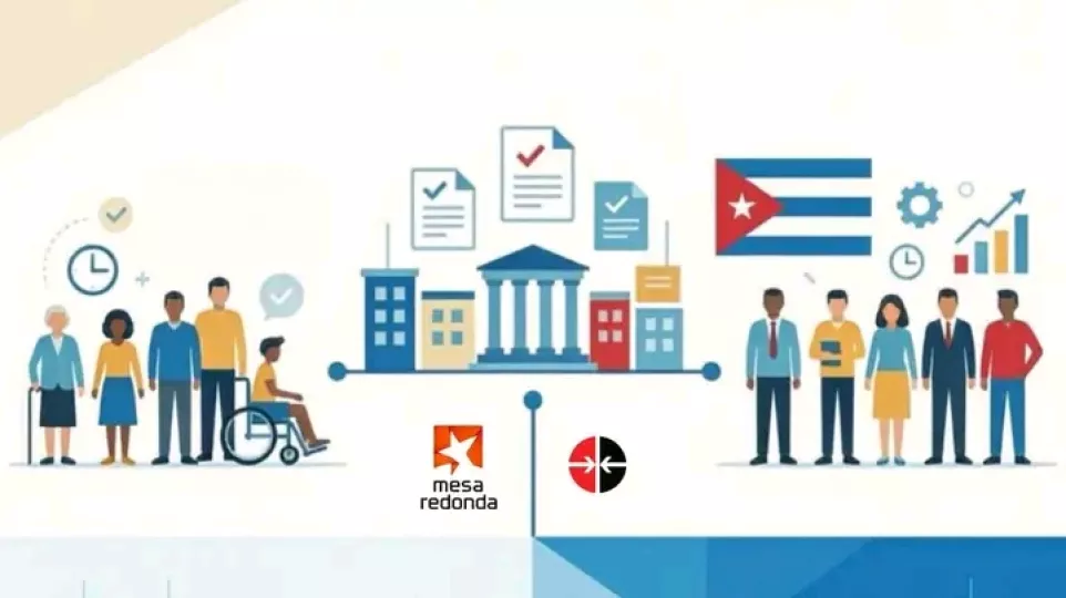 Ministro de Trabajo y Seguridad Social de Cuba durante una intervención oficial.