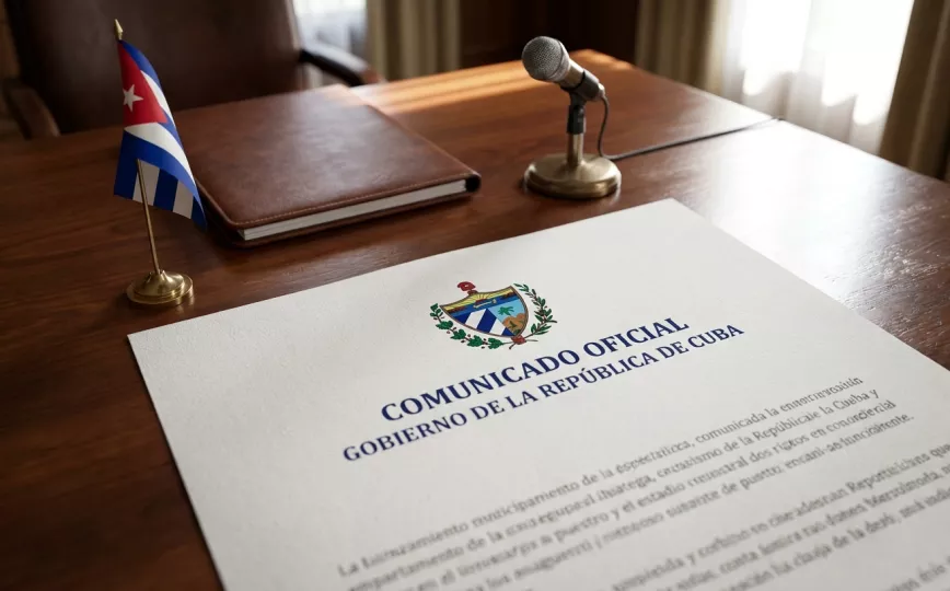 Comunicado oficial emitido por el gobierno de Cuba respecto a las relaciones con Estados Unidos.