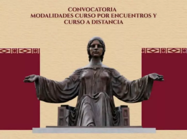 Cartel informativo sobre la convocatoria de la Universidad de La Habana para cursos a distancia y por encuentros.
