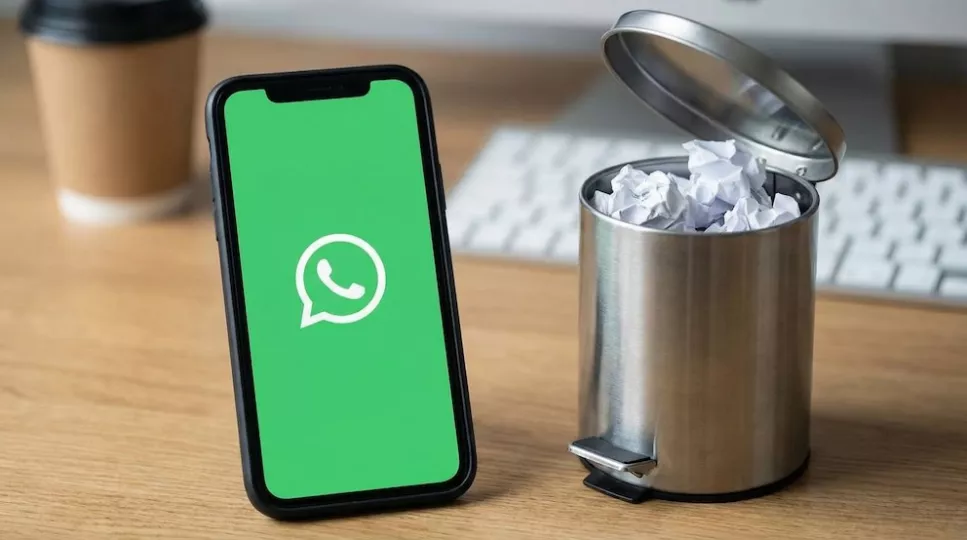 Para borrar hasta 10 GB rápido en WhatsApp, se puede usar la papelera oculta