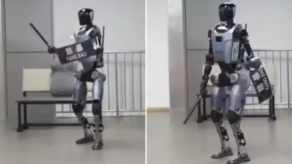 China presenta un robot humanoide capaz de imitar movimientos de soldados en zonas de riesgo