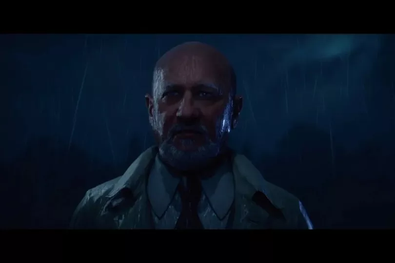 Imagen promocional del videojuego Halloween con la máscara icónica de Michael Myers.
