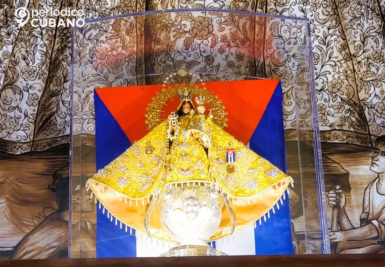 Representación artística de la Virgen de la Caridad del Cobre, patrona de Cuba.