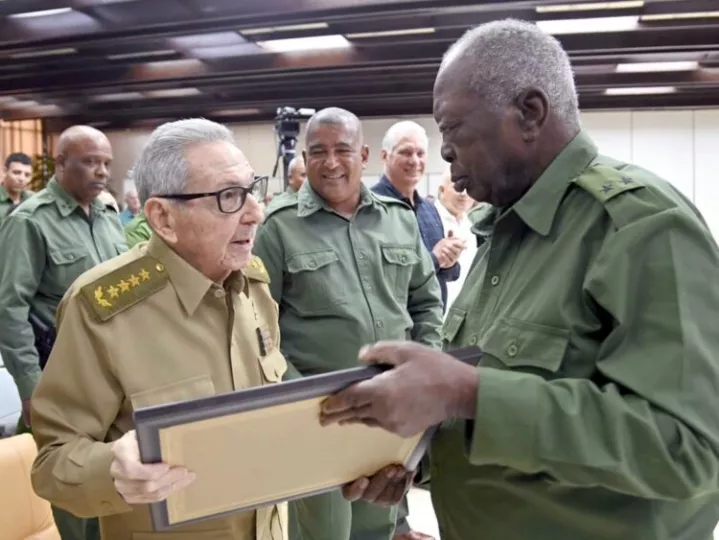 Raúl Castro en un acto político en Cuba este 5 de septiembre de 2026.
