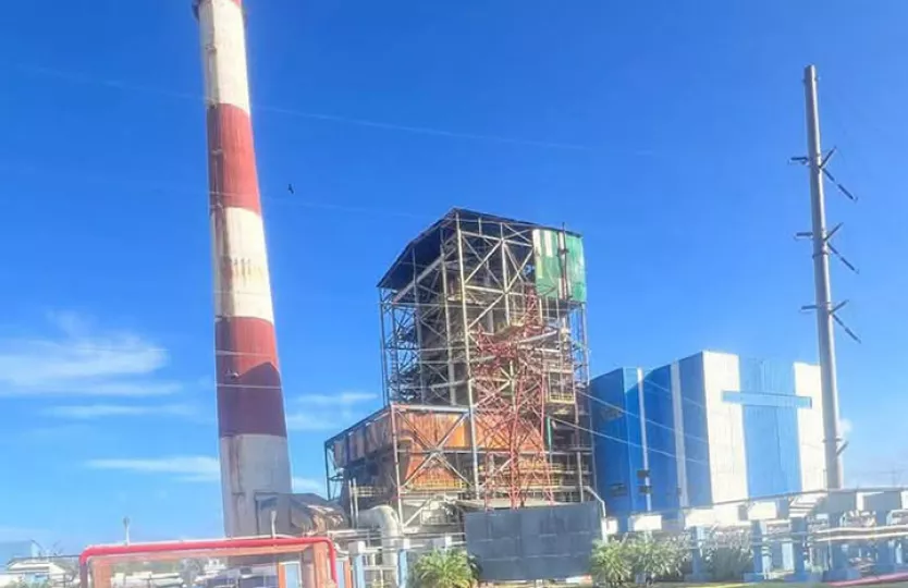 Vista de la Central Termoeléctrica Antonio Guiteras en Matanzas.