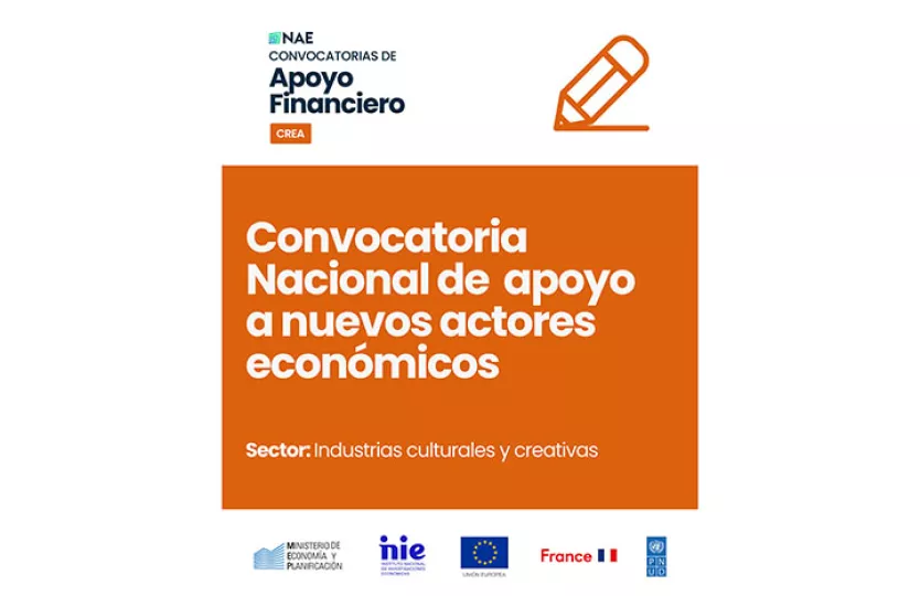Logo del PNUD e imagen relacionada con el proyecto de apoyo a actores económicos en Cuba.