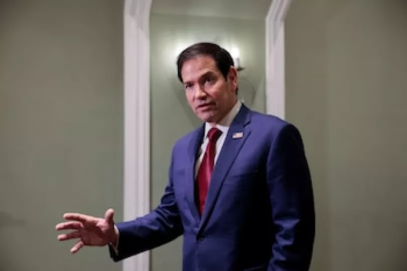 El secretario de Estado estadounidense, Marco Rubio, durante una intervención pública.