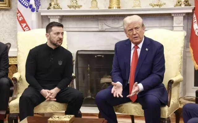 Trump y Zelenski este viernes en la Casa Blanca.