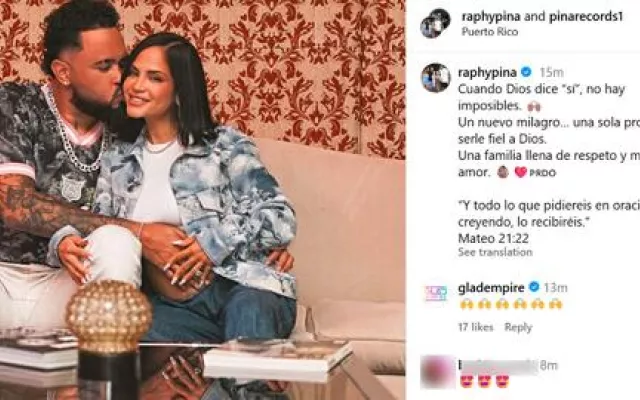 Natti Natasha y su pareja Raphy Pina anunciaron la espera de su segundo hijo.