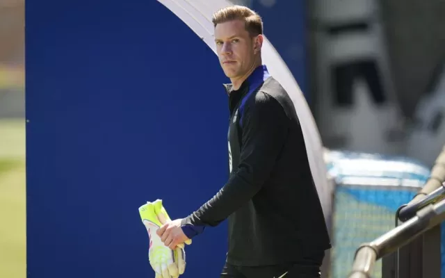 Marc-André ter Stegen, portero del F.C.Barcelona, en una imagen de archivo.
