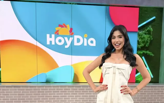 Daniela Reyes debutó en Hoy Día, revista de Telemundo.
