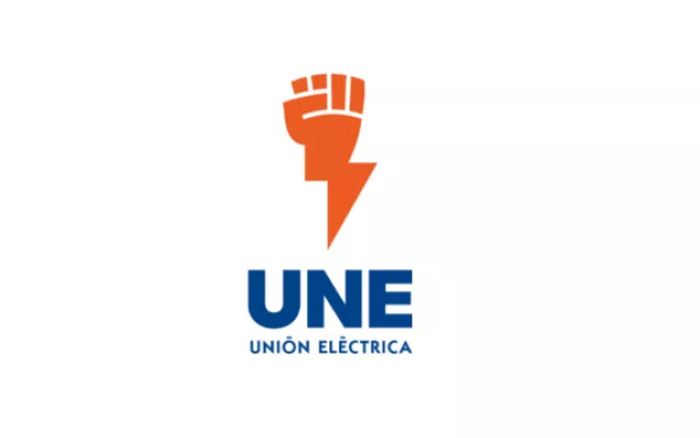 Infografía o nota informativa de la Unión Eléctrica Nacional con detalles sobre el estado del servicio eléctrico.